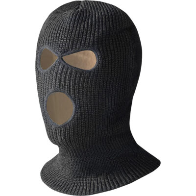 5560A Cagoule doublée à trois trous, Noir
