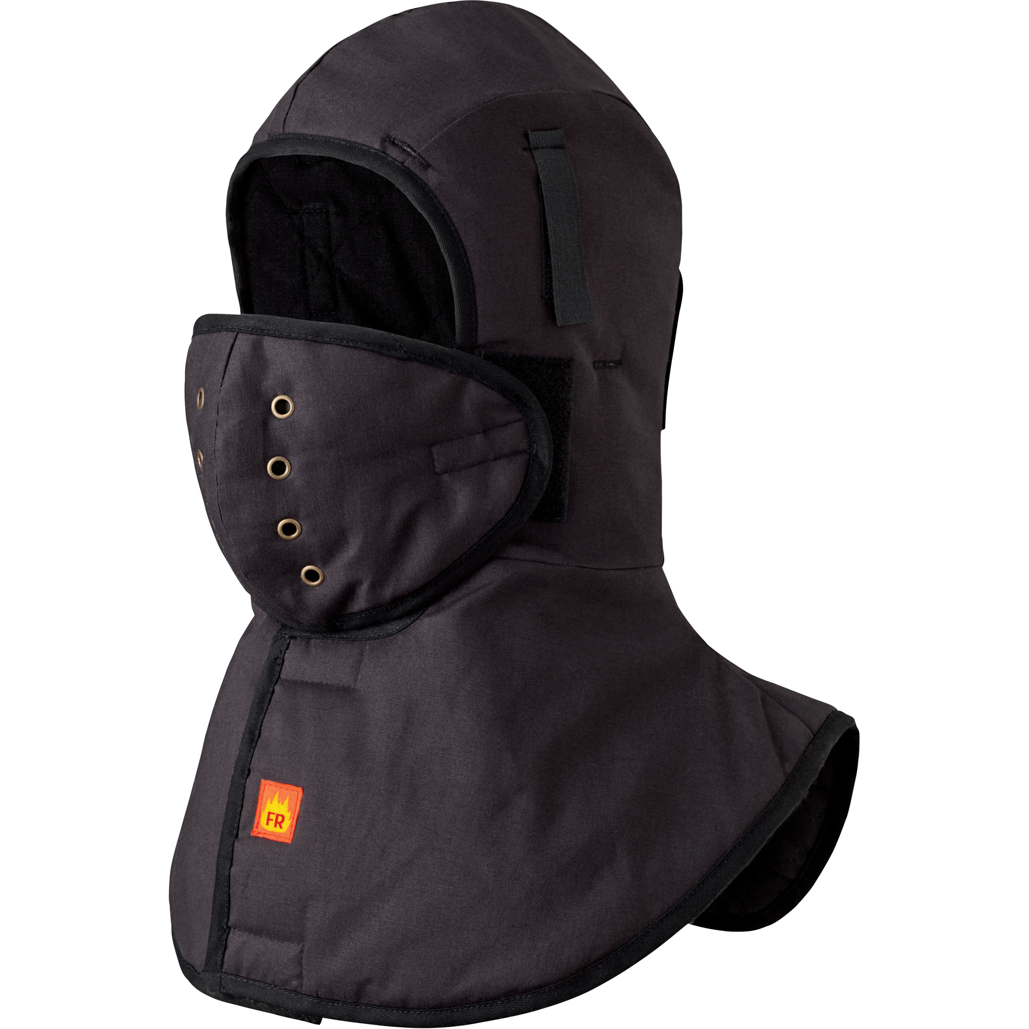 5565A Doublure FR robuste à col long pour casque, Noir, Coton