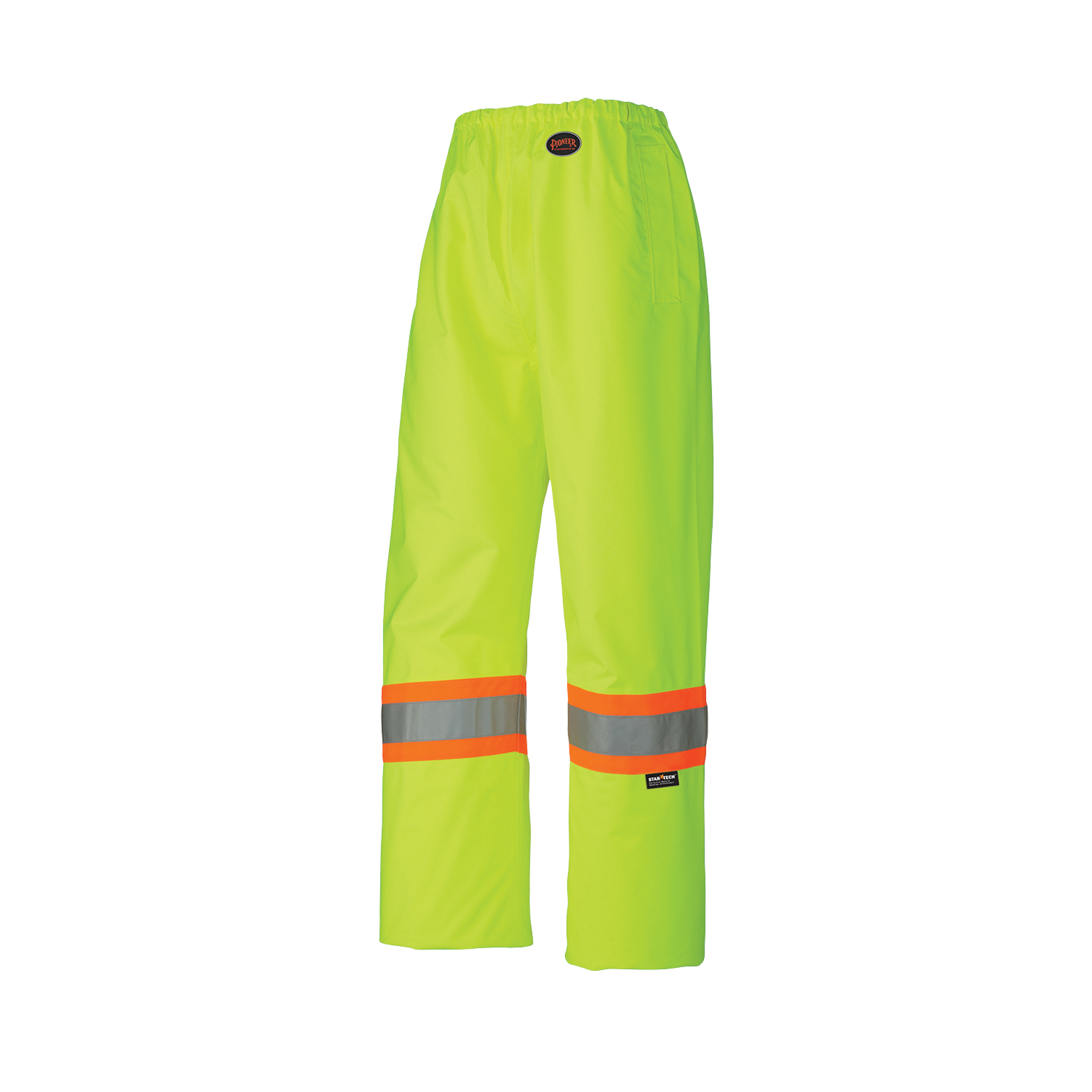5586 Pantalons de sécurité 450D, Polyester, 2T-Grand, Jaune lime haute visibilité