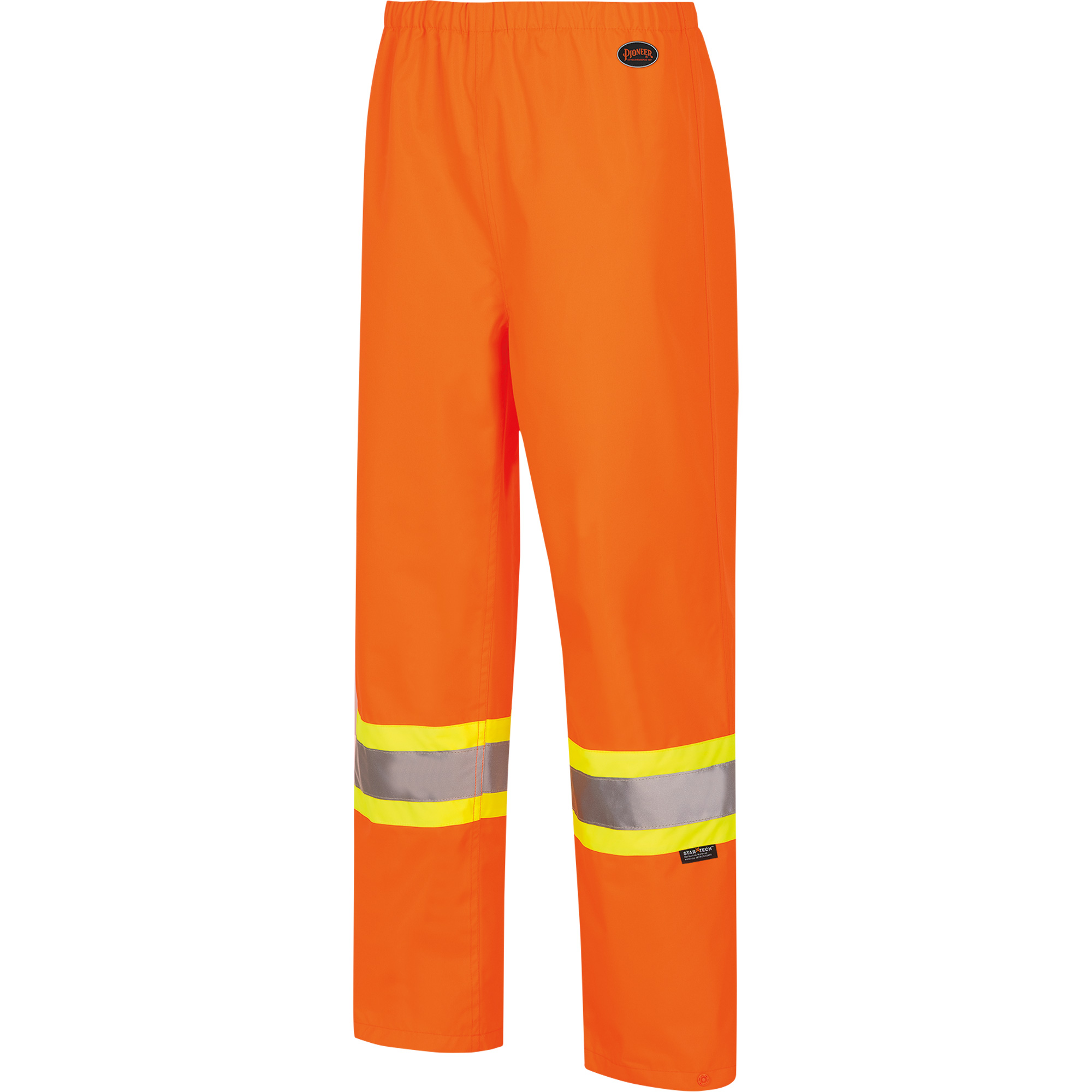 5627W Pantalon à bavette imperméable pour femmes, Polyester/Polyuréthane, 4T-Grand, Orange haute visibilité