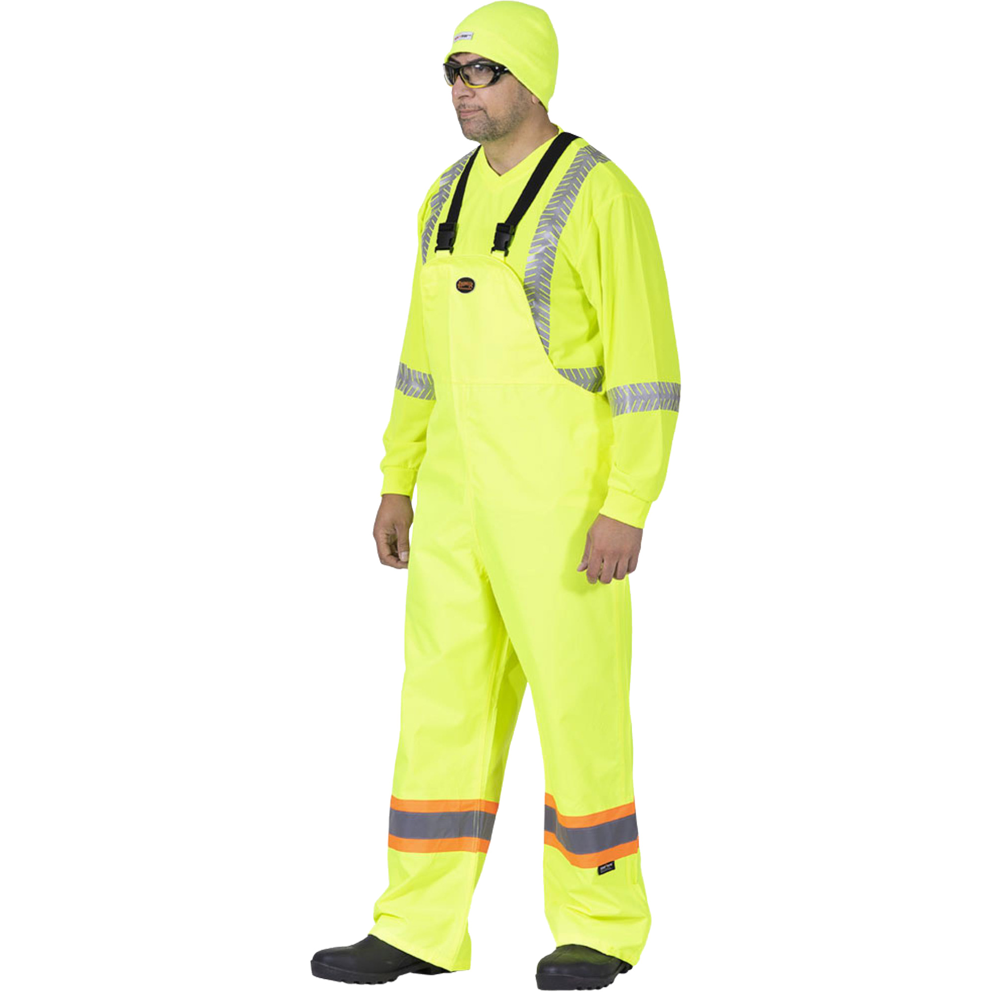5629 Salopettes The Rock 300D, Polyester, 5T-Grand, Jaune lime haute visibilité