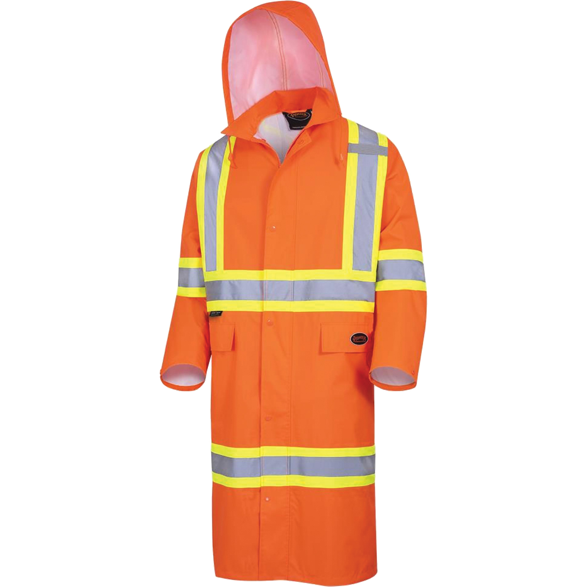 5630 Manteau long imperméable The Rock 300D, Polyester, 2T-Grand, Orange haute visibilité