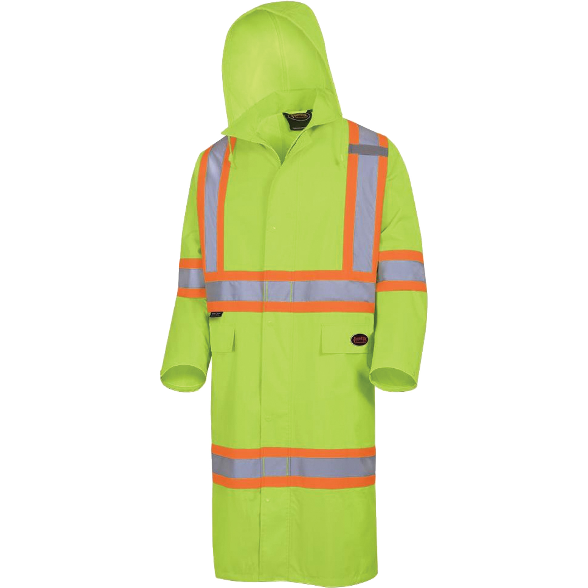 5631 Manteau long imperméable The Rock 300D, Polyester, 5T-Grand, Jaune lime haute visibilité