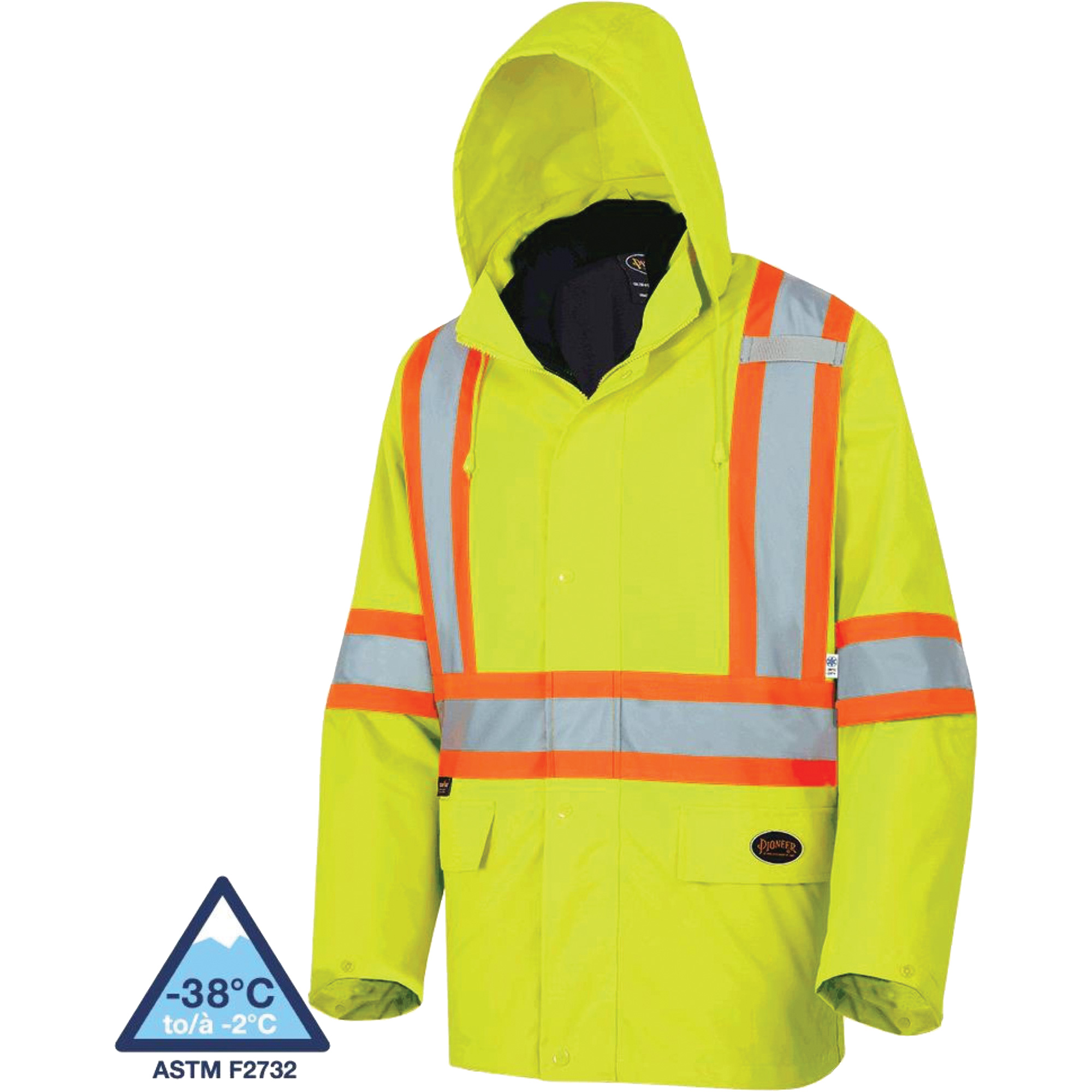 5633 Manteau 3 en 1 The Rock, Jaune lime haute visibilité, 3T-Grand