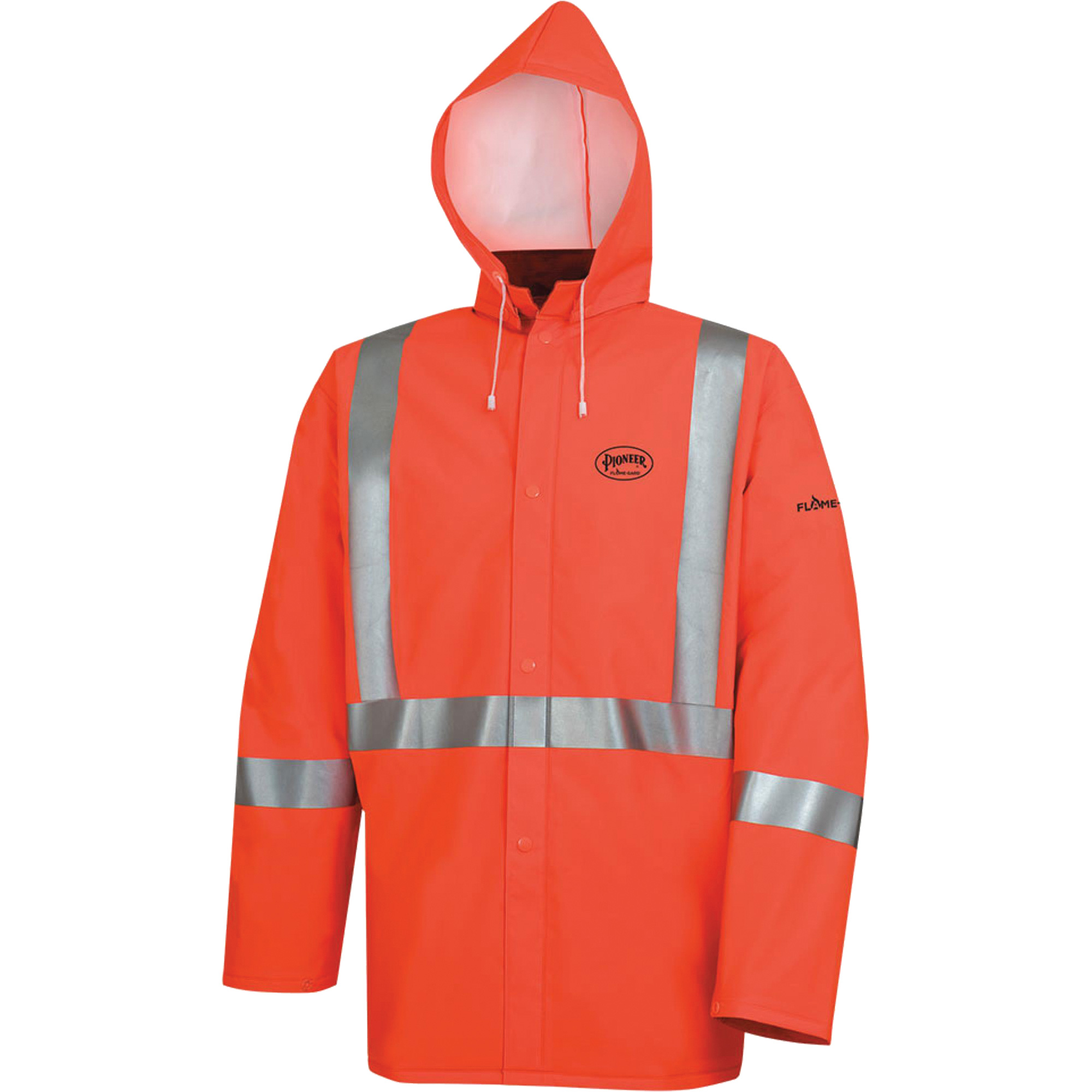 576J Veste de pluie ignifuge haute visibilité, 4T-Grand, Orange haute visibilité