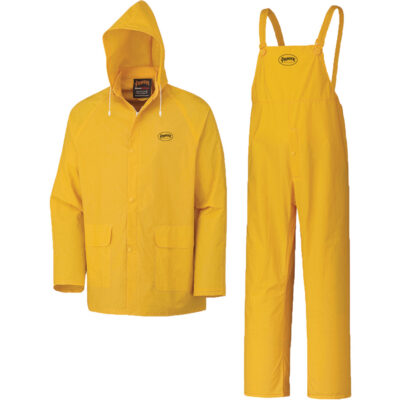 577 Vêtements imperméables 3 morceaux, Polyester/PVC, 5T-Grand, Jaune