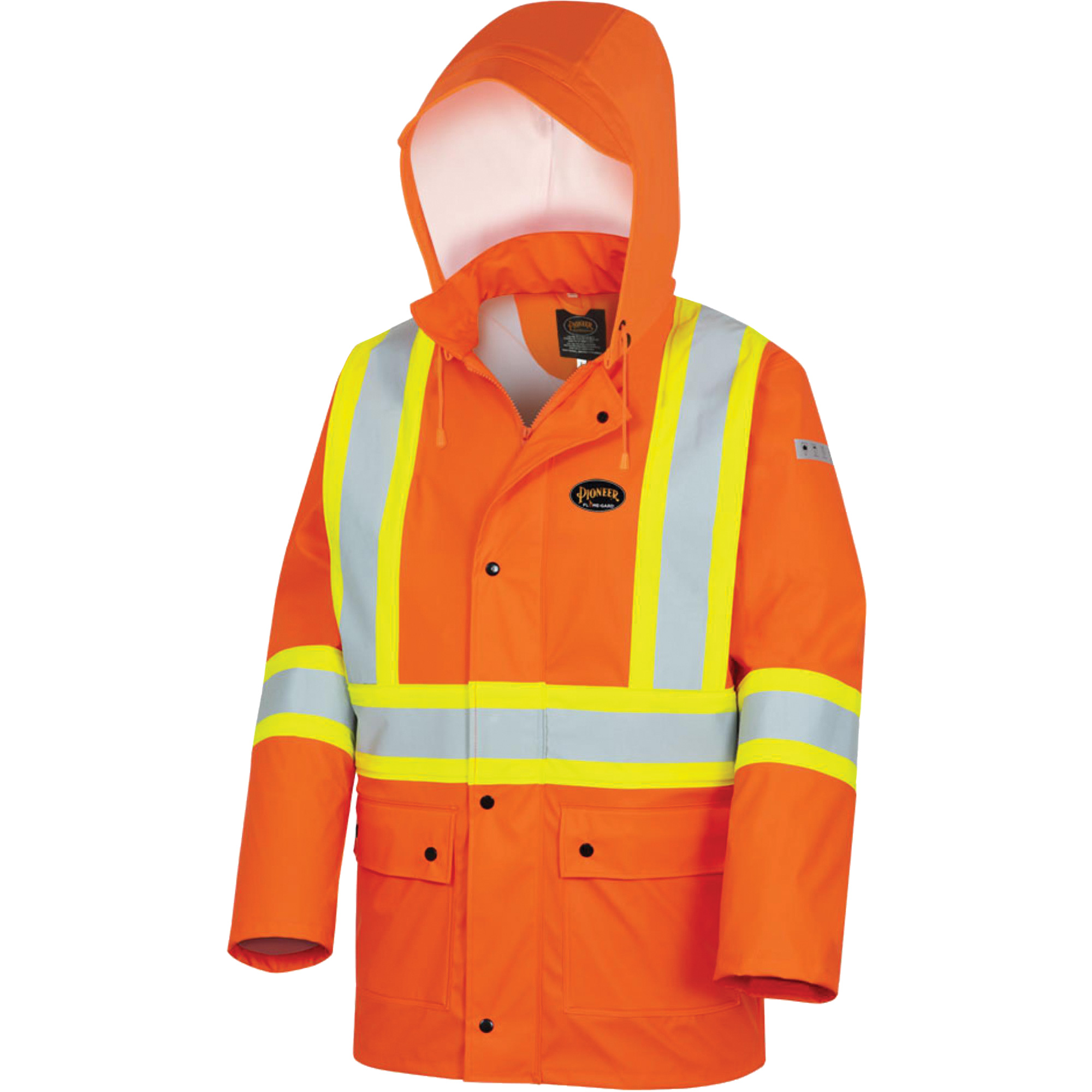 5892PKT Veste de sécurité imperméable à haute visibilité ignifuge, 7T-Grand, Orange haute visibilité