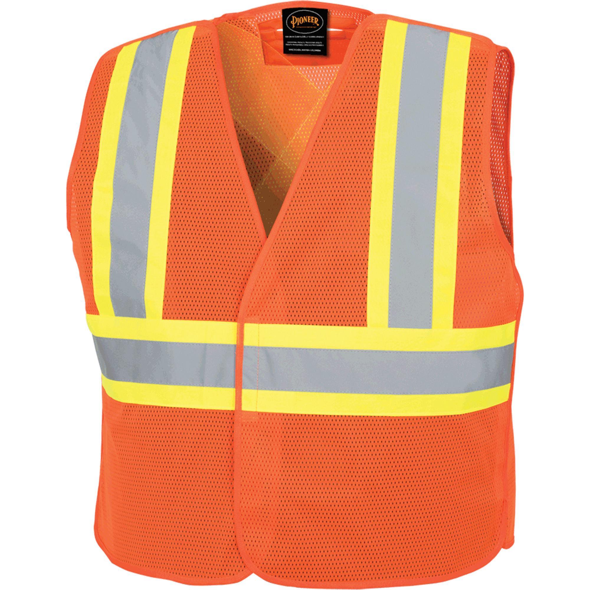 597P Veste de sécurité détachable, Orange haute visibilité, 2T-Grand/3T-Grand, Polyester