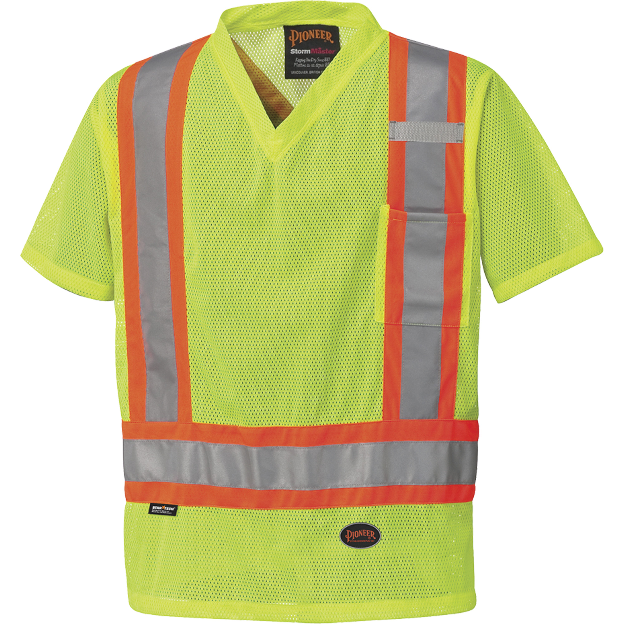 5997 T-shirt de sécurité en maille, Polyester, 5T-Grand, Jaune lime haute visibilité