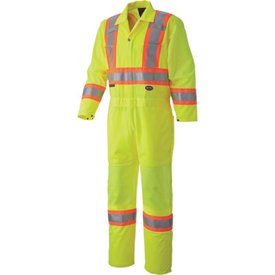 5999A Combinaison de sécurité routière, 5T-Grand, Jaune lime haute visibilité
