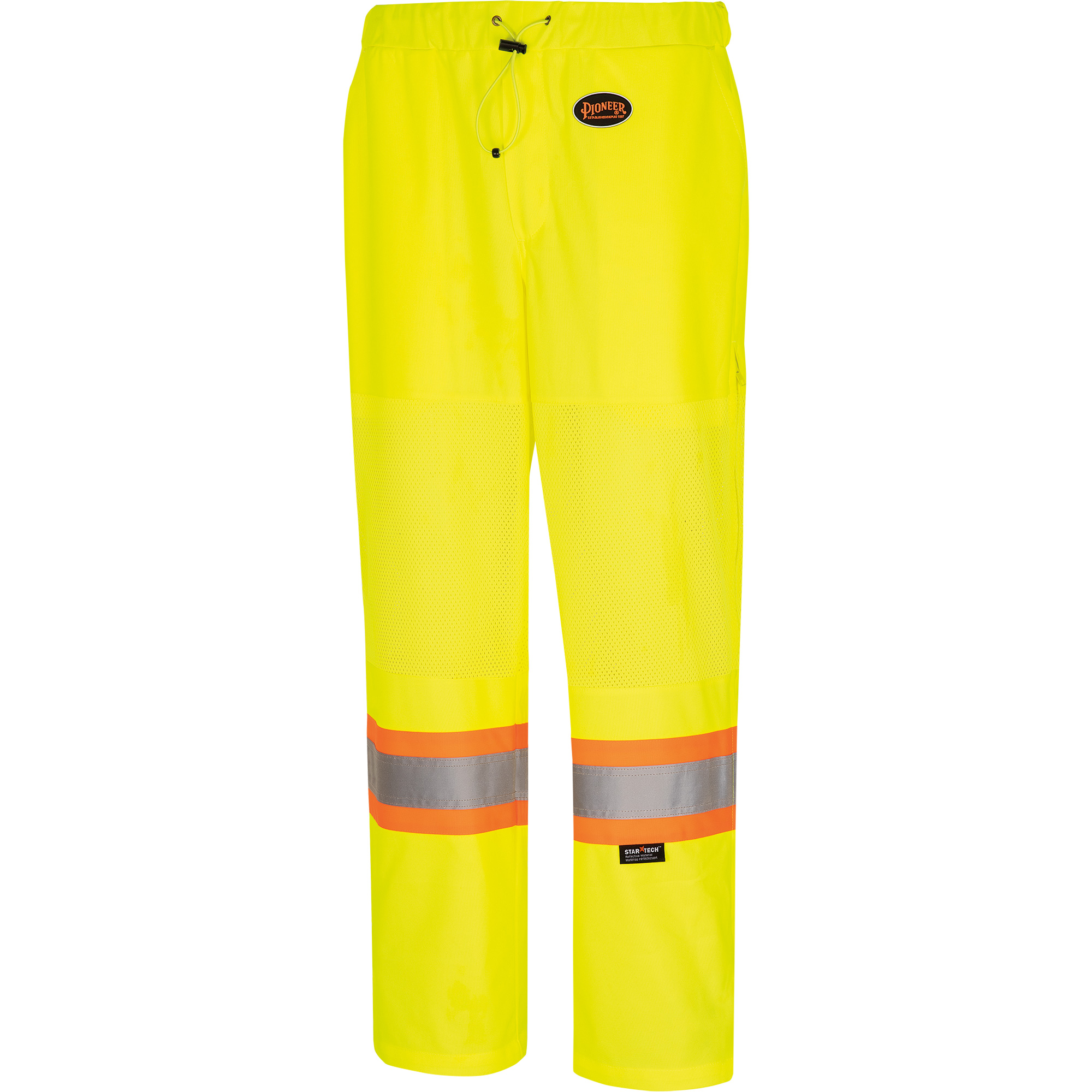 5999PW Pantalon de sécurité routière pour femmes, Polyester, 3T-Grand, Jaune lime haute visibilité
