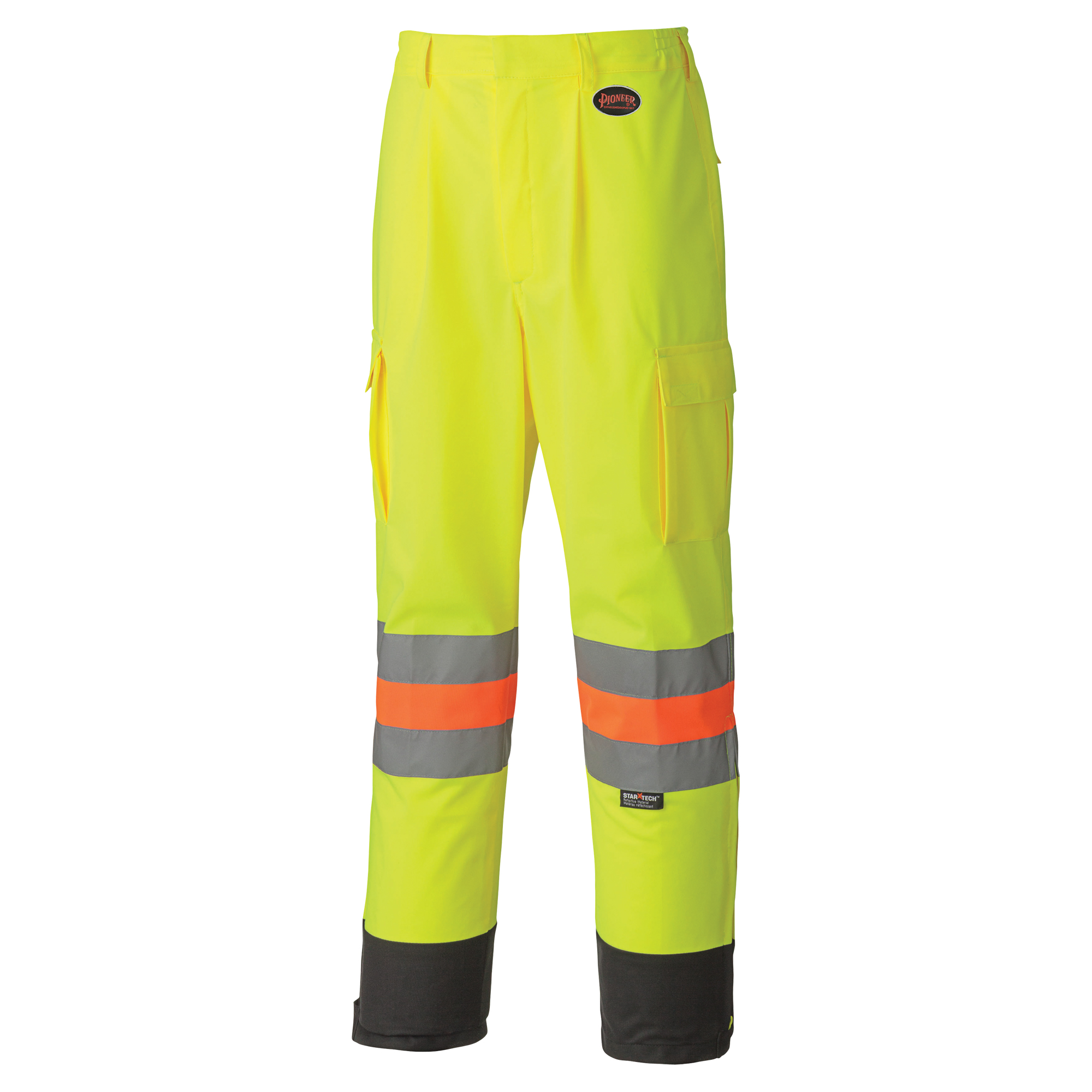 6009 Pantalon de sécurité routière respirant, Polyester, 3T-Grand, Jaune lime haute visibilité