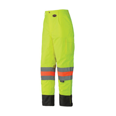 6039 Pantalon de sécurité imperméable pour le contrôle de la circulation, Polyester, 3T-Grand, Jaune lime haute visibilité