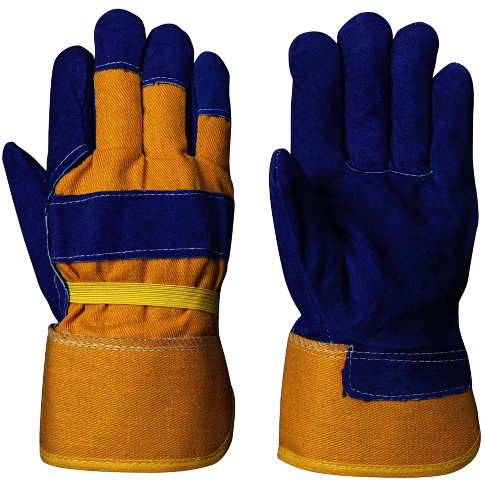 655 Gants d'appareilleur isolés, Taille unique, Paume en Cuir de vache refendu, Doublure en Boa