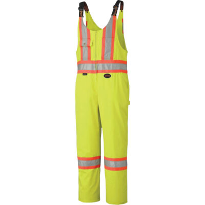 6616 Salopettes, Poly-coton, 60, Jaune lime haute visibilité