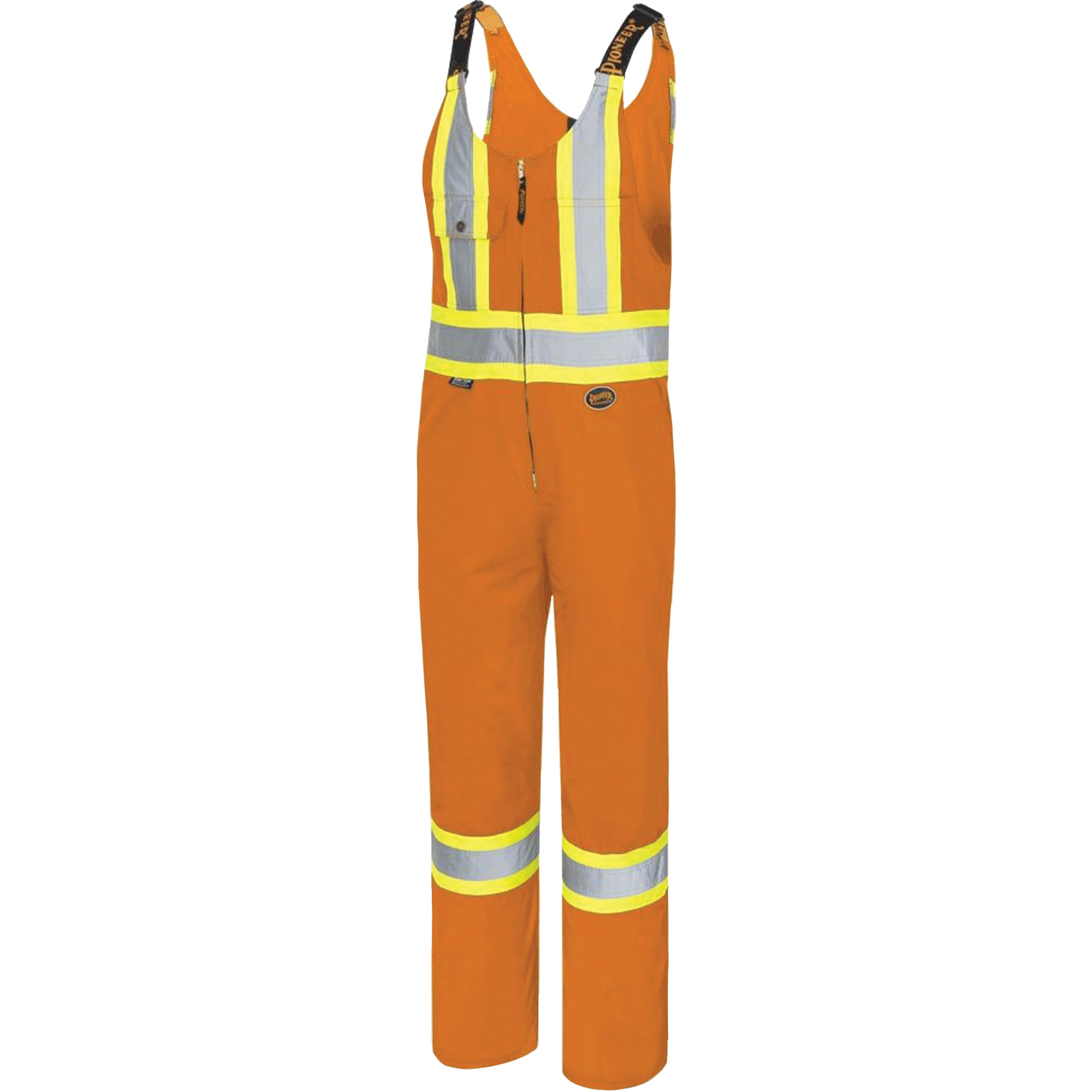 6617T Salopettes, Poly-coton, 58, Orange haute visibilité