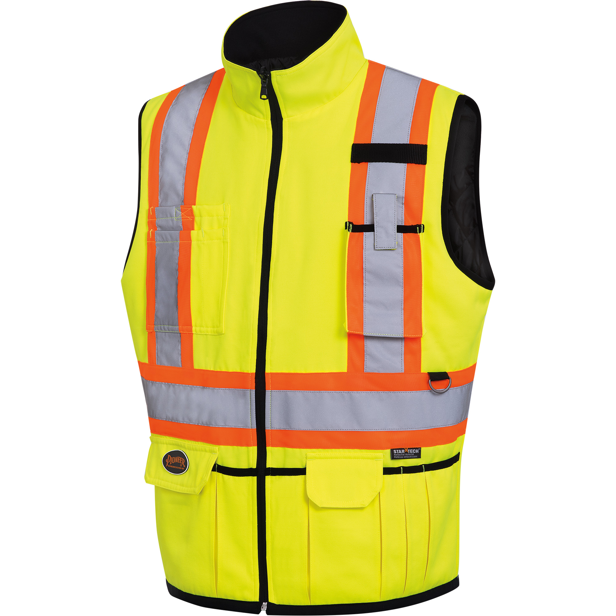 6689 Veste haute visibilité, Jaune lime haute visibilité, 2T-Grand, Polyester