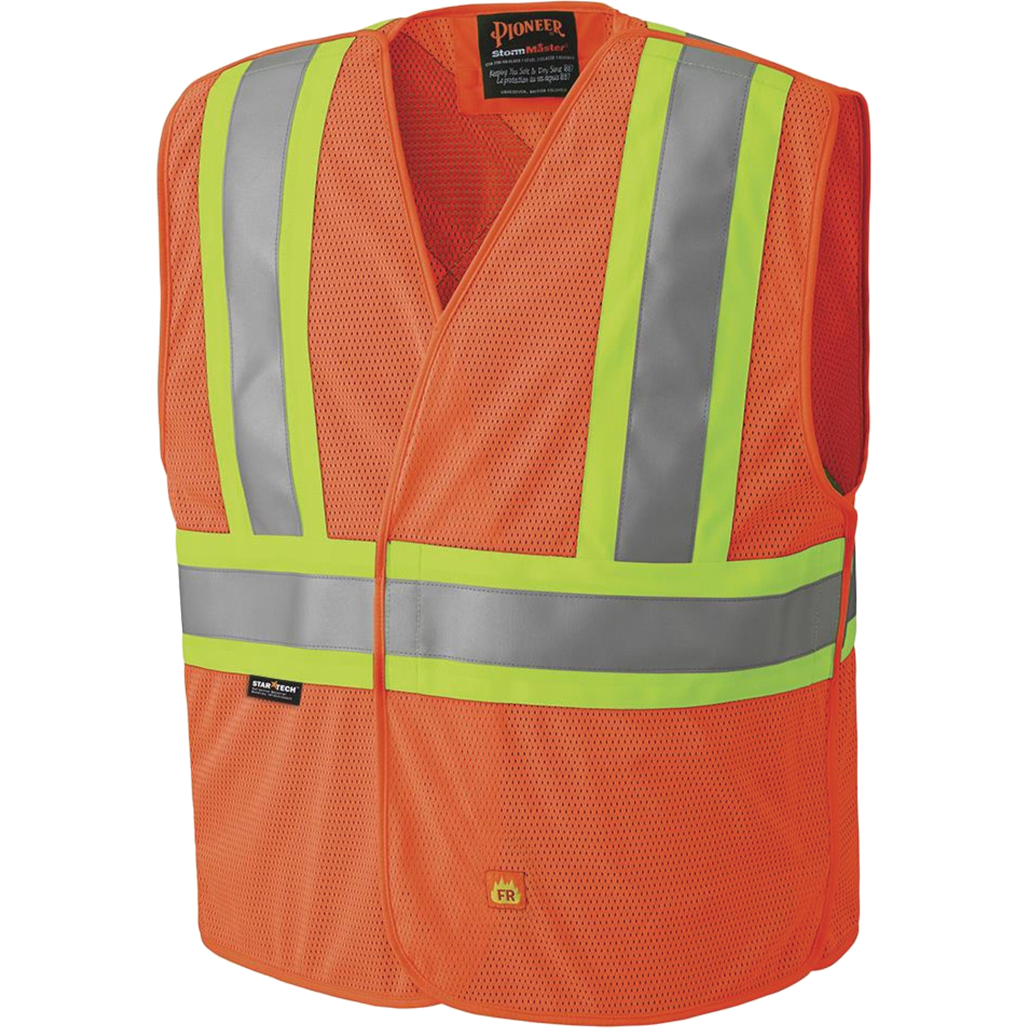 6914A Veste de sécurité ignifugée, Orange haute visibilité, 2T-Grand/3T-Grand, Polyester