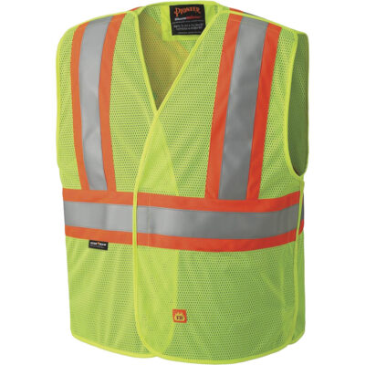 6916A Veste de sécurité ignifugée, Jaune lime haute visibilité, 4T-Grand/5T-Grand, Polyester