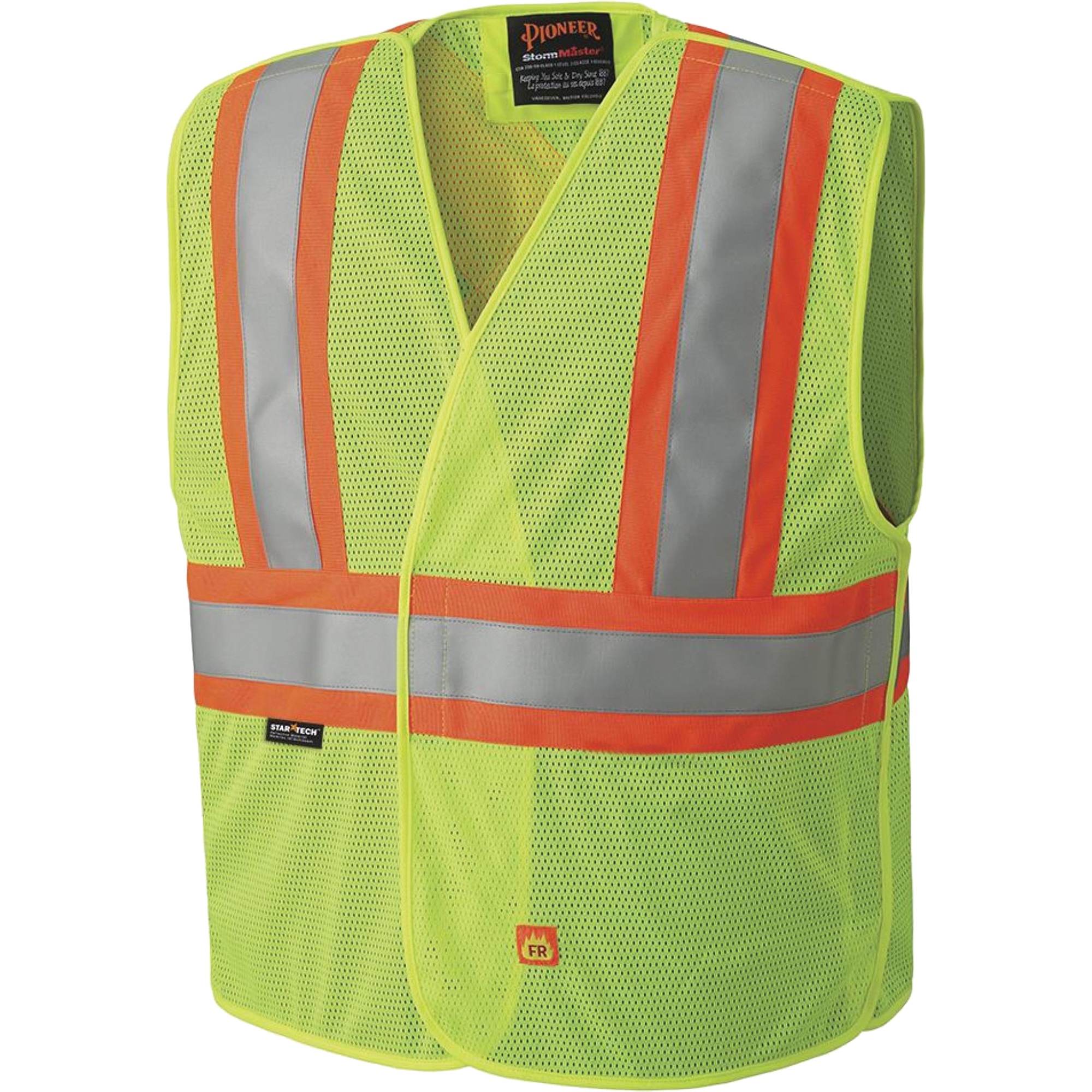 6916A Veste de sécurité ignifugée, Jaune lime haute visibilité, 4T-Grand/5T-Grand, Polyester