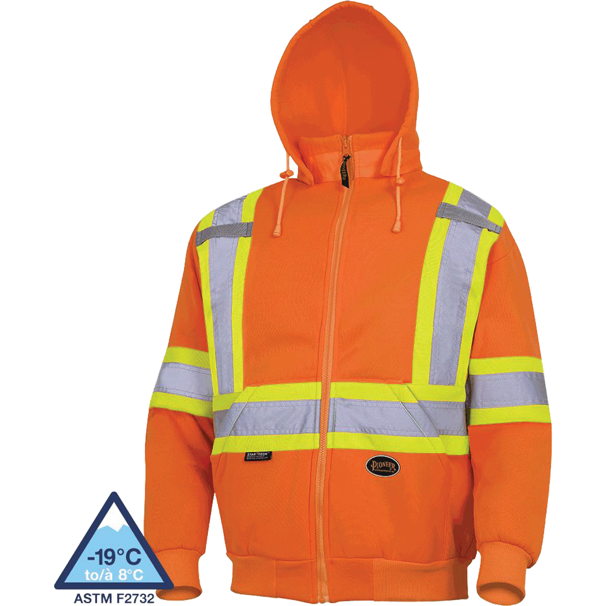 6924 Chandail à capuche, 4T-Grand, Orange haute visibilité