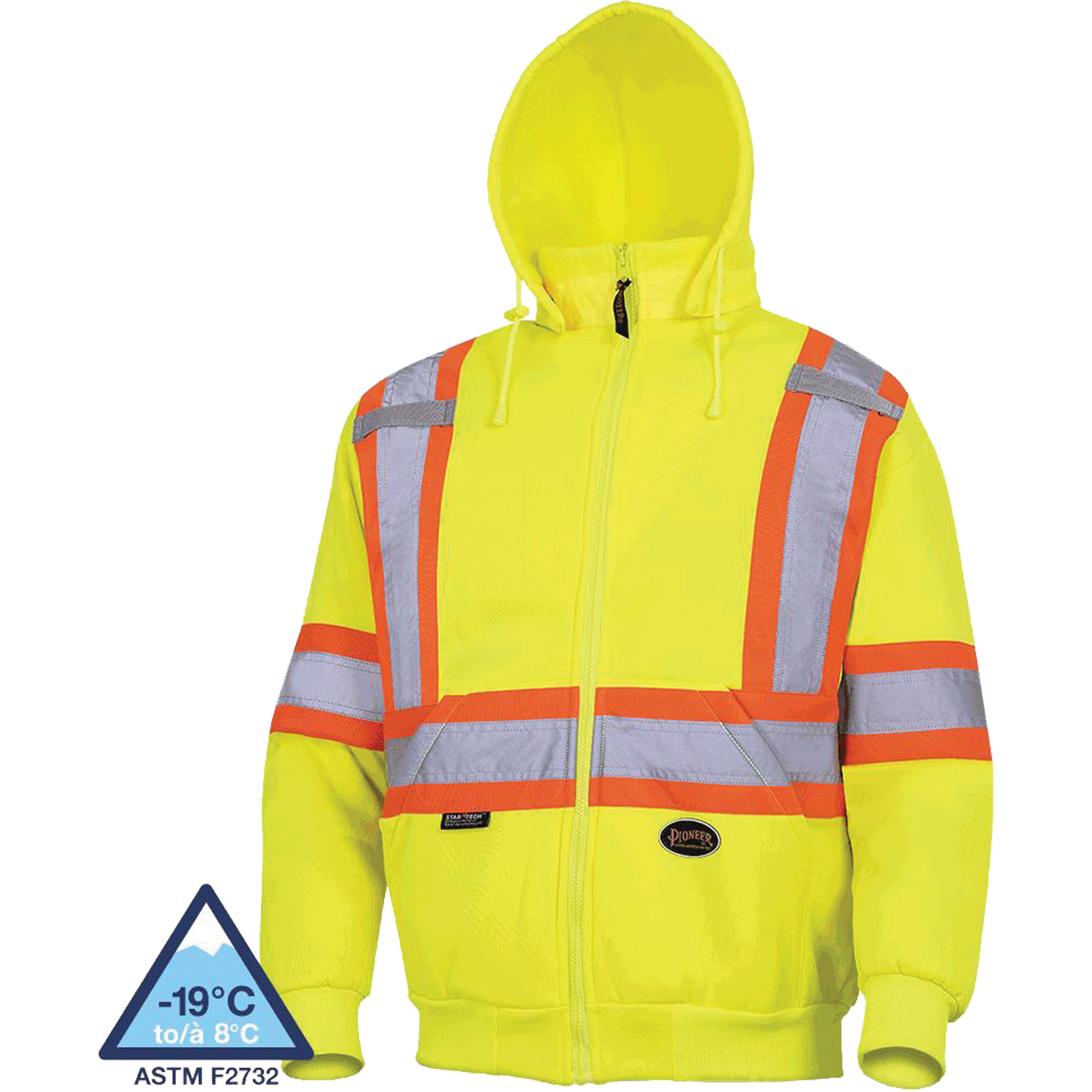 6925 Chandail à capuche, 4T-Grand, Jaune haute visibilité