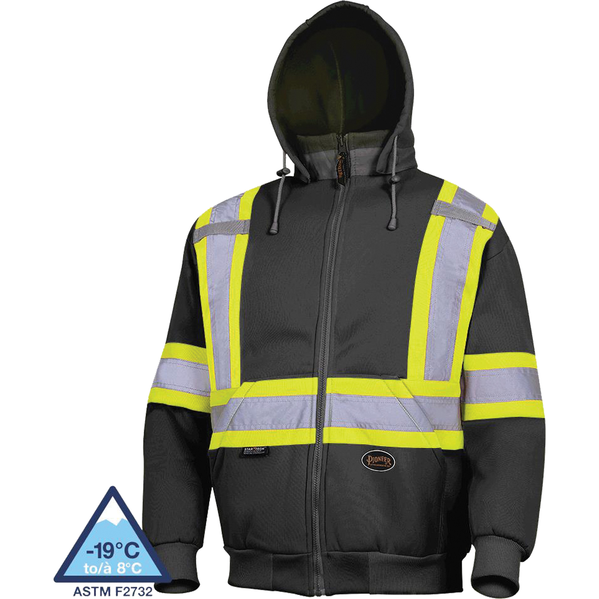 6925BK Chandail à capuche, 5T-Grand, Noir