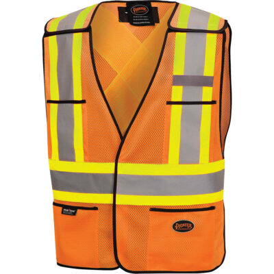 6926 Veste de sécurité détachable, Orange haute visibilité, Polyester