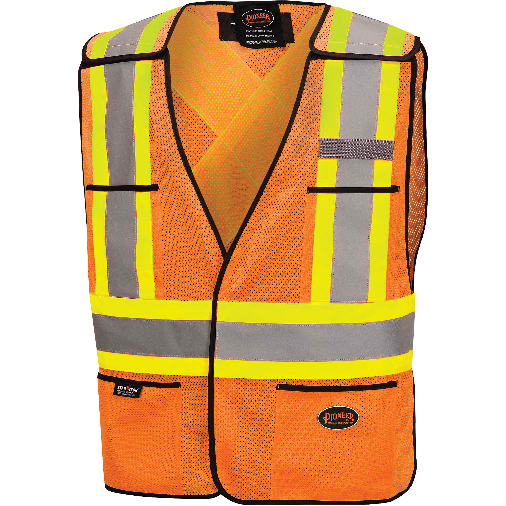 6926 Veste de sécurité détachable, Orange haute visibilité, Polyester