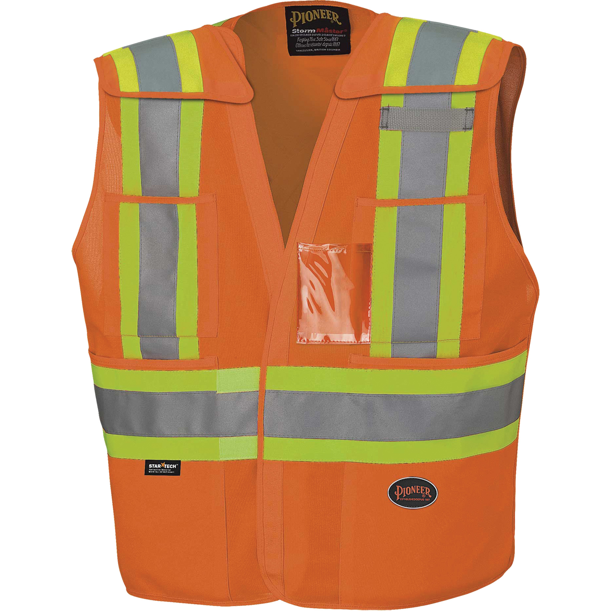 6930 Veste d'arpenteur détachable à épaules tombantes, Orange haute visibilité, 6T-Grand/7T-Grand, Polyester