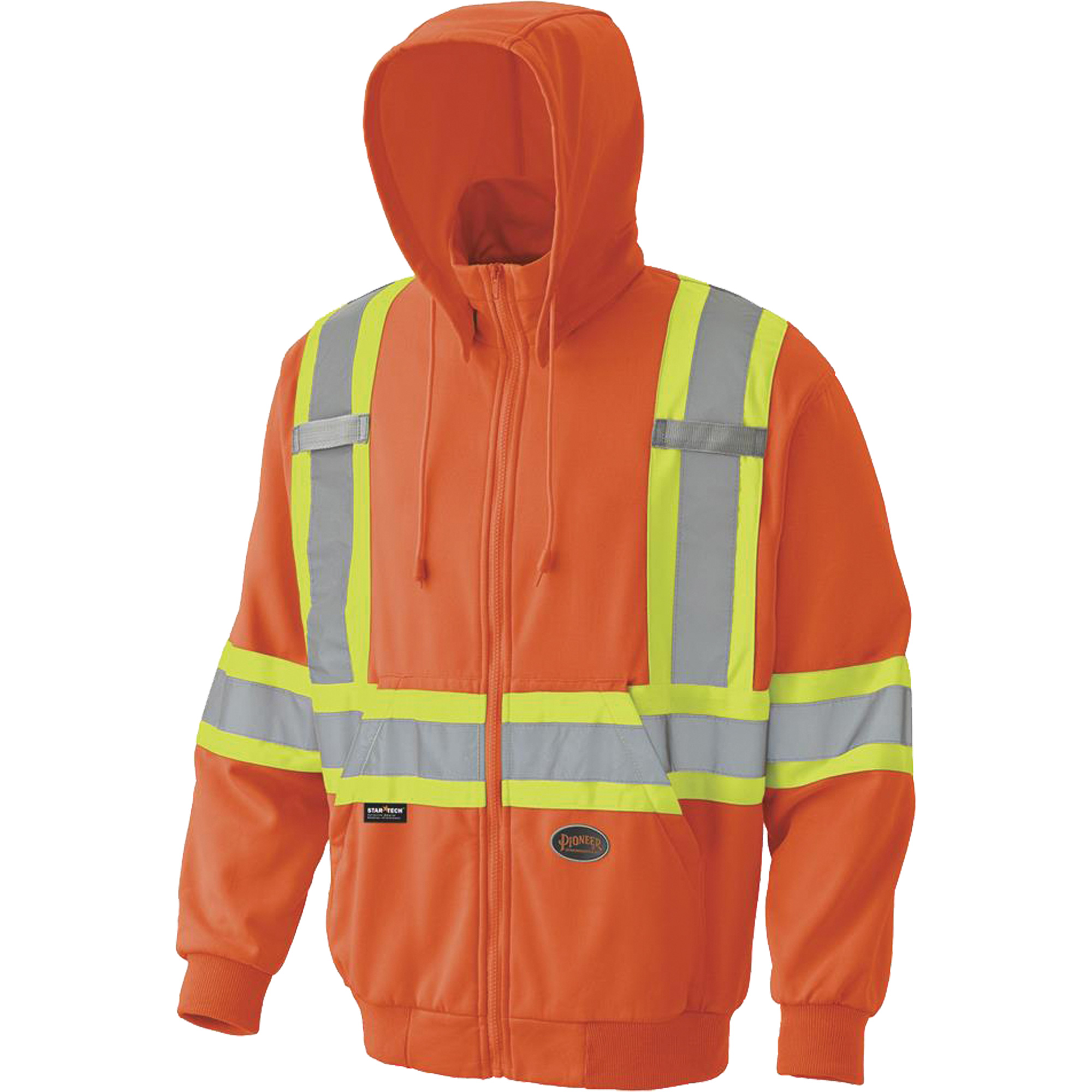 6940 Chandail capuche à fermeture éclair, 3T-Grand, Orange haute visibilité