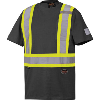 6976 T-shirt de sécurité, Coton, 3T-Grand, Noir