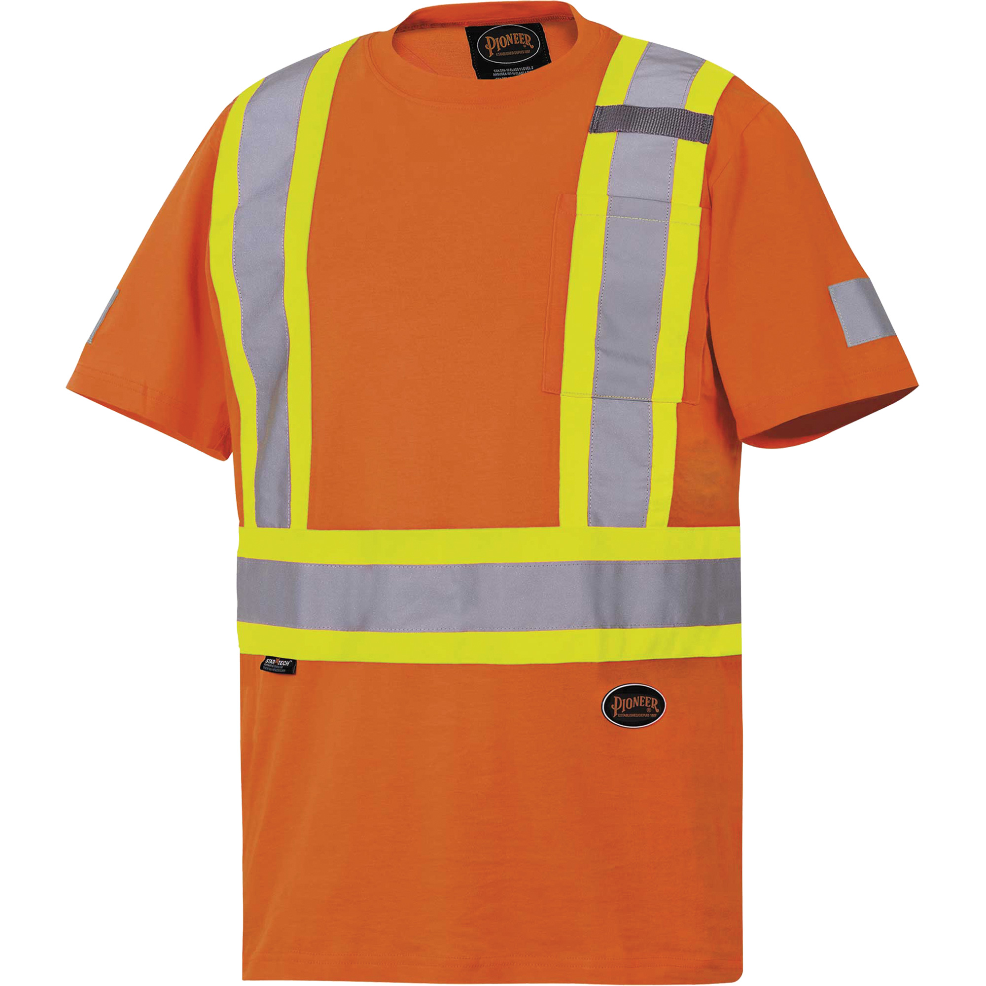 6978 T-shirt de sécurité, Coton, 3T-Grand, Orange