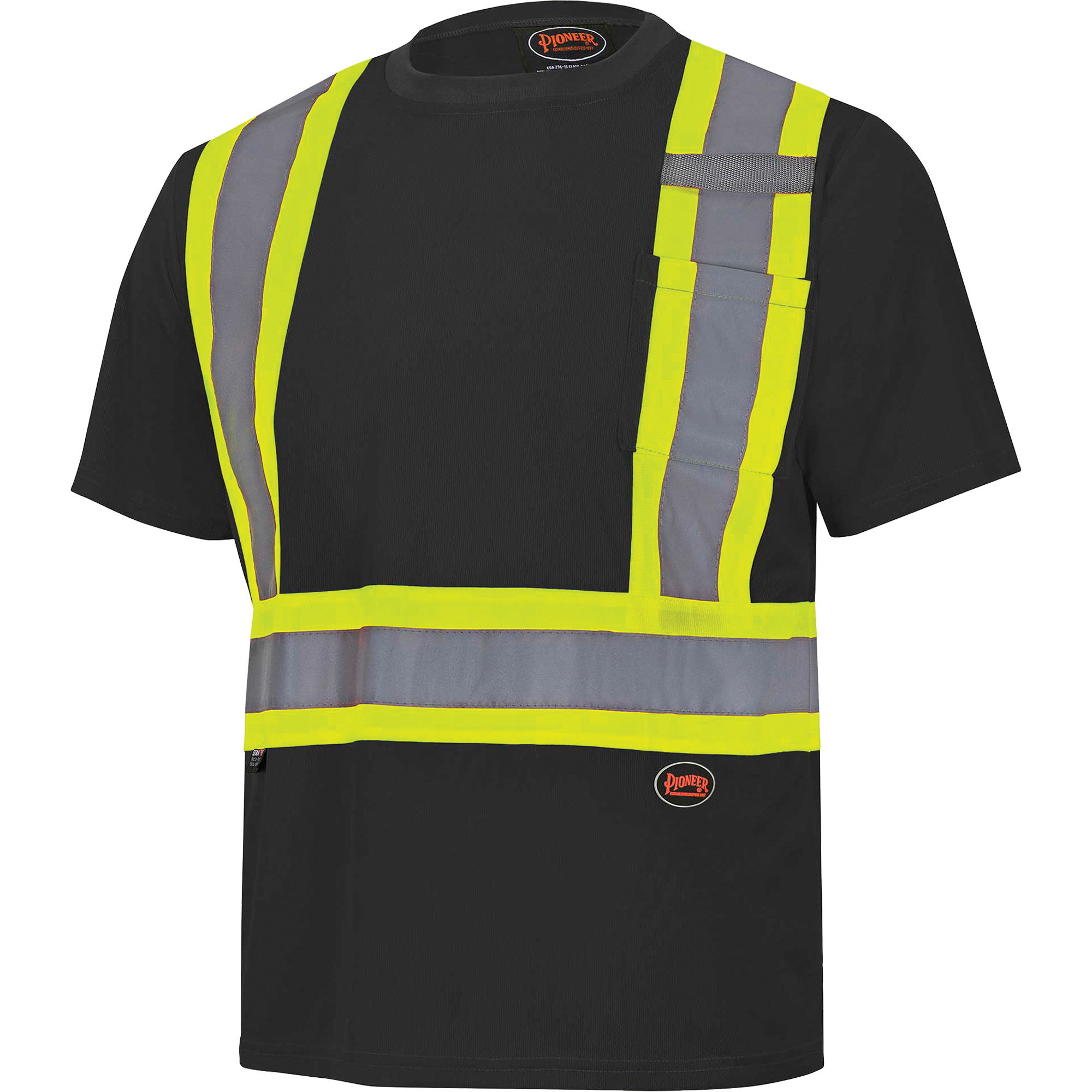 6992 Chandail de sécurité en il-de-perdrix, Polyester, 2T-Grand, Noir