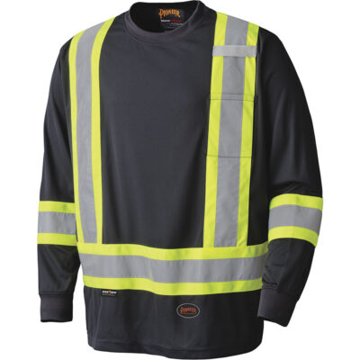 6997 Chandail de sécurité à manches longues, Polyester, Moyen, Noir