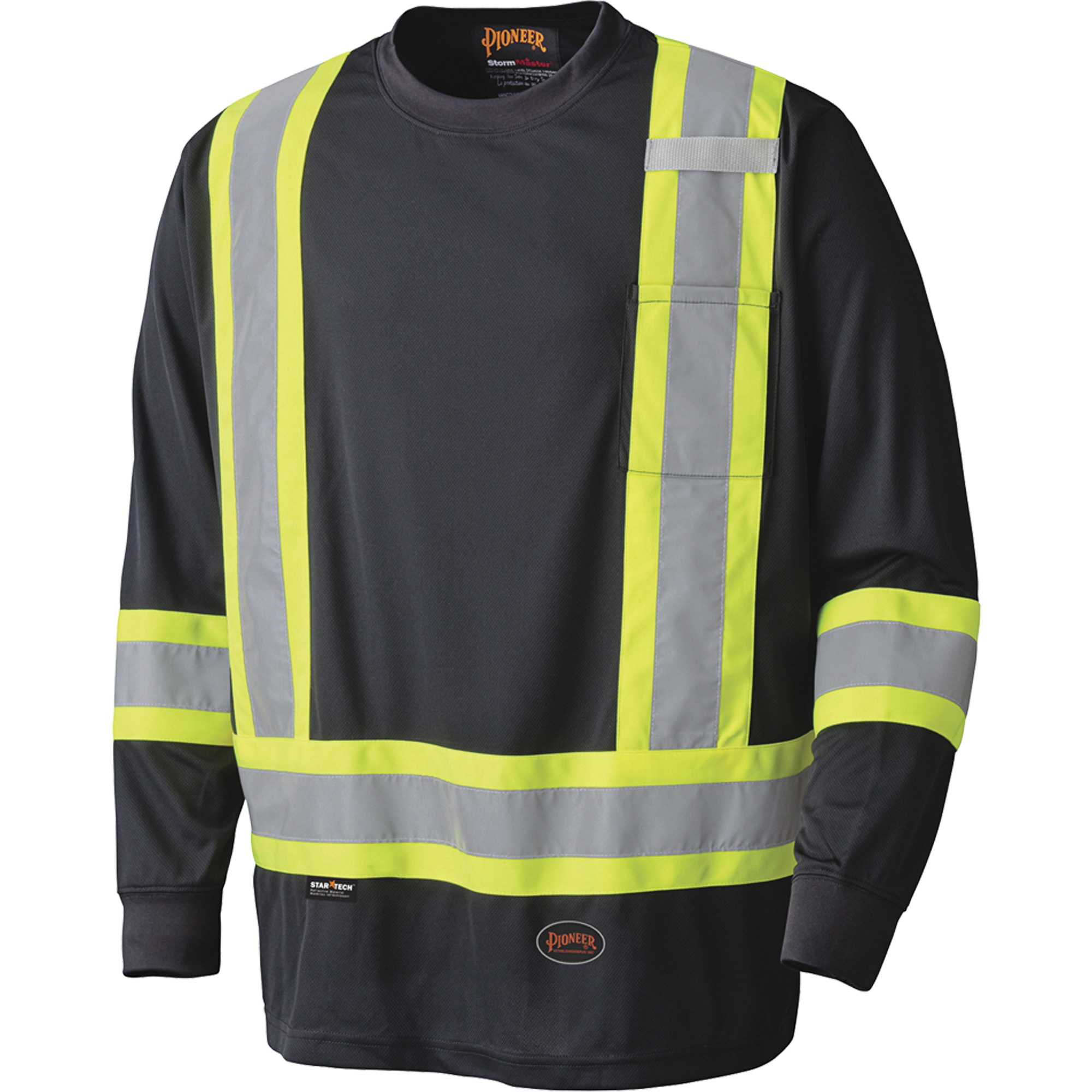 6997 Chandail de sécurité à manches longues, Polyester, Moyen, Noir