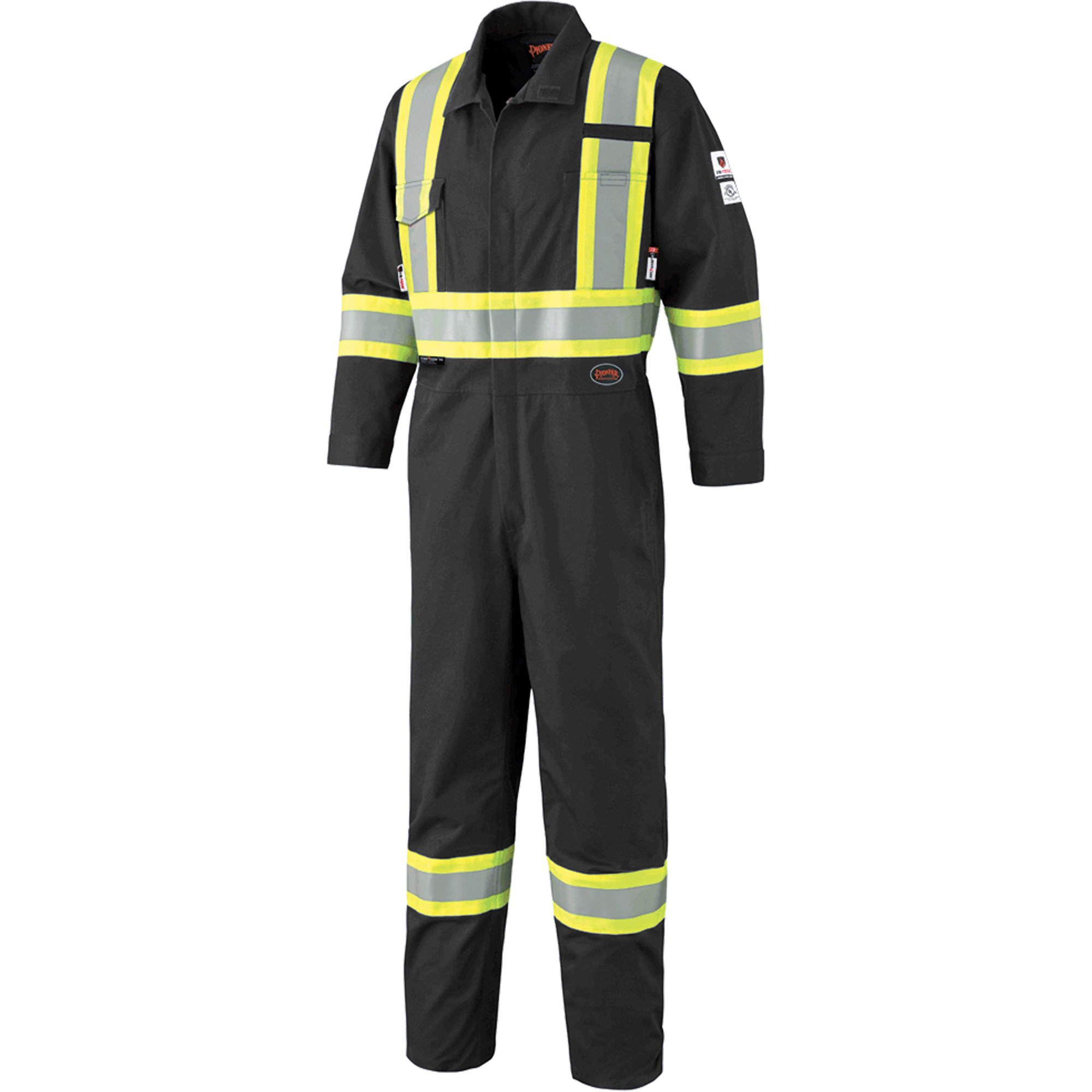 7702BK Combinaison ignifuge et résistant à l'arc électrique 88/12 FR-TechMD, Taille 48, Noir, 9,7 cal/cm²