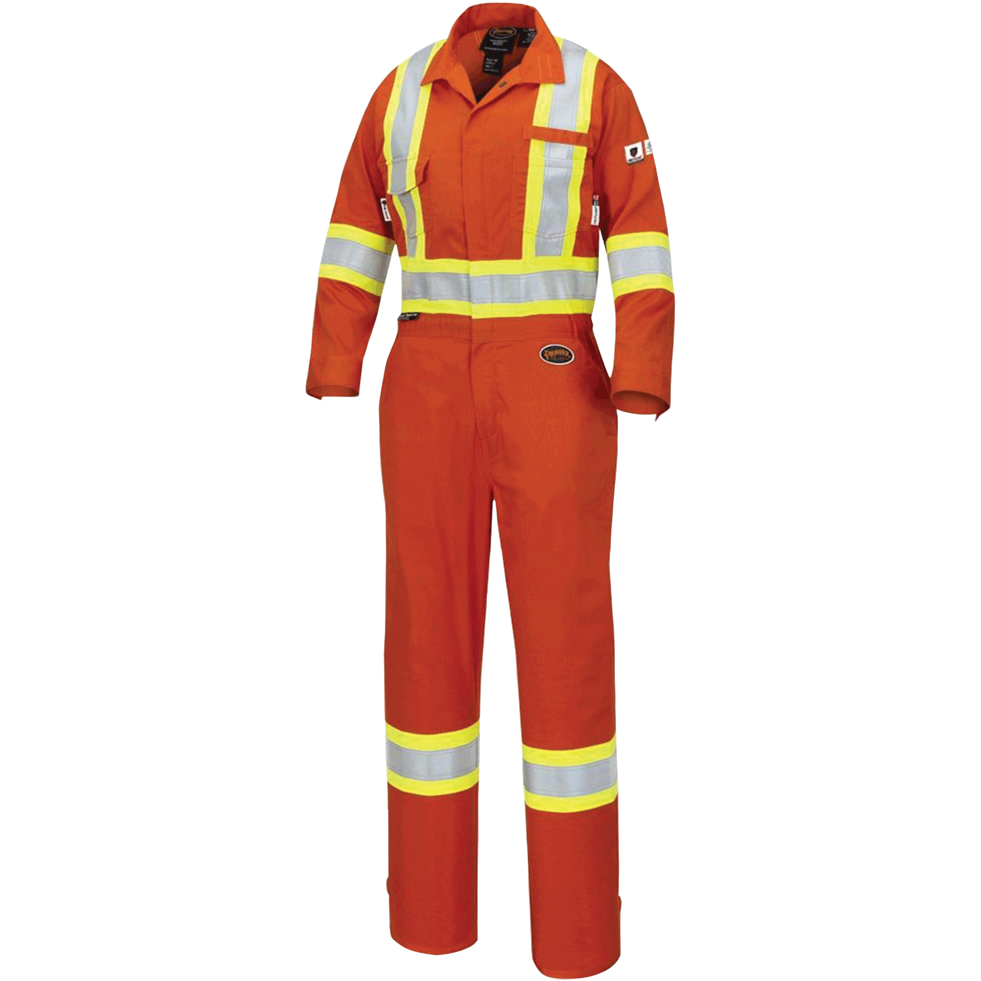 7702W Combinaison FR-TechMD ignifuge/contre les arcs pour femme, Taille T-Grand, Orange haute visibilité, 10 cal/cm²