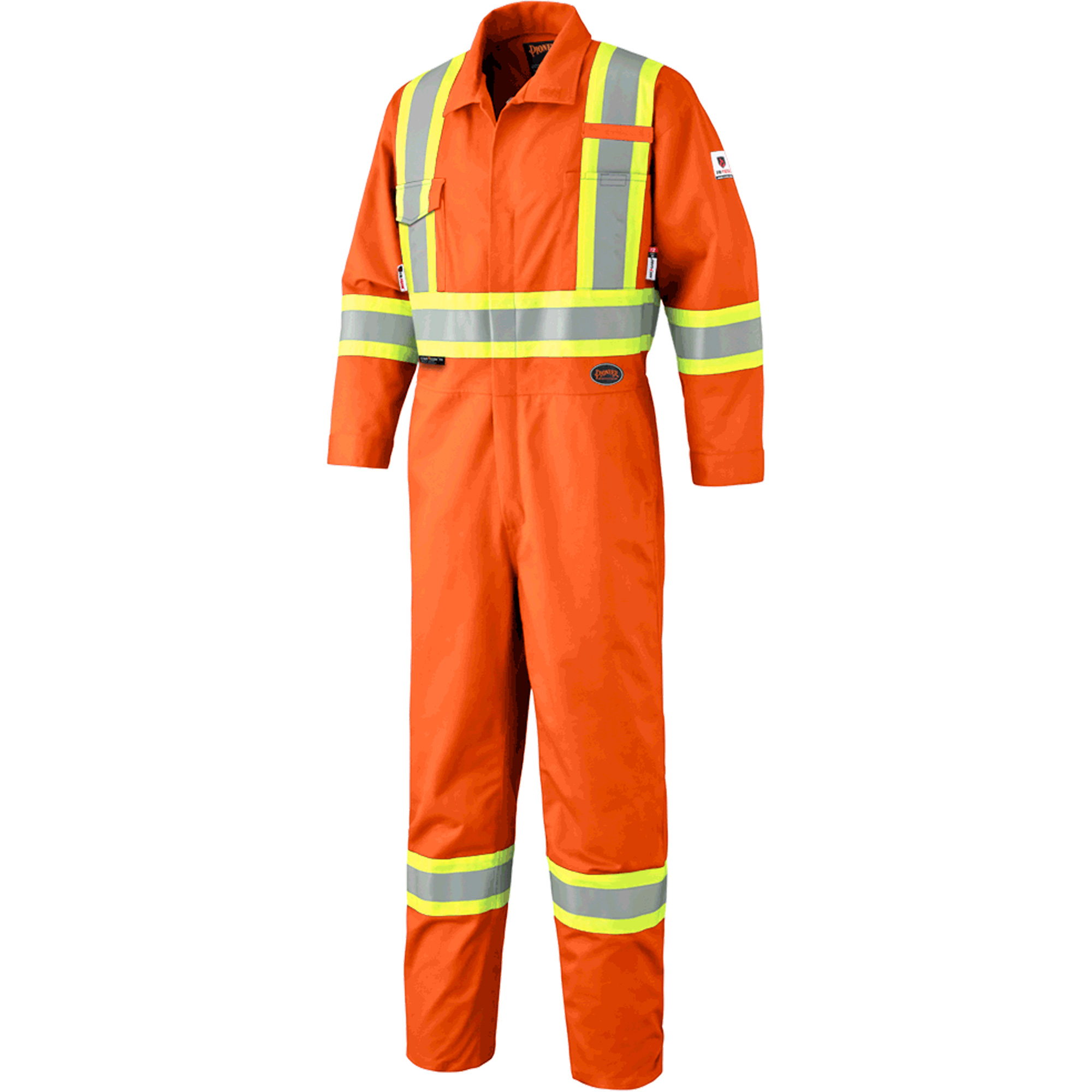 7705T Combinaison ignifuge FR-TechMD avec fermetures à glissière aux jambes, Taille 40 (grand taille), Orange haute visibilité, 9,7 cal/cm²