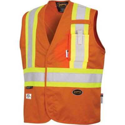 7728 Veste résistante aux arcs électriques FR-TechMD, 4T-Grand, Orange haute visibilité, 10 cal/cm²