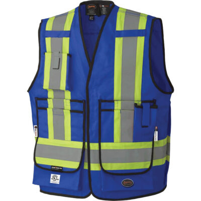 7733 Veste d'arpenteur ignifuge et résistant aux arcs électriques FR-TechMD, Moyen, Bleu royal, 9,7 cal/cm²