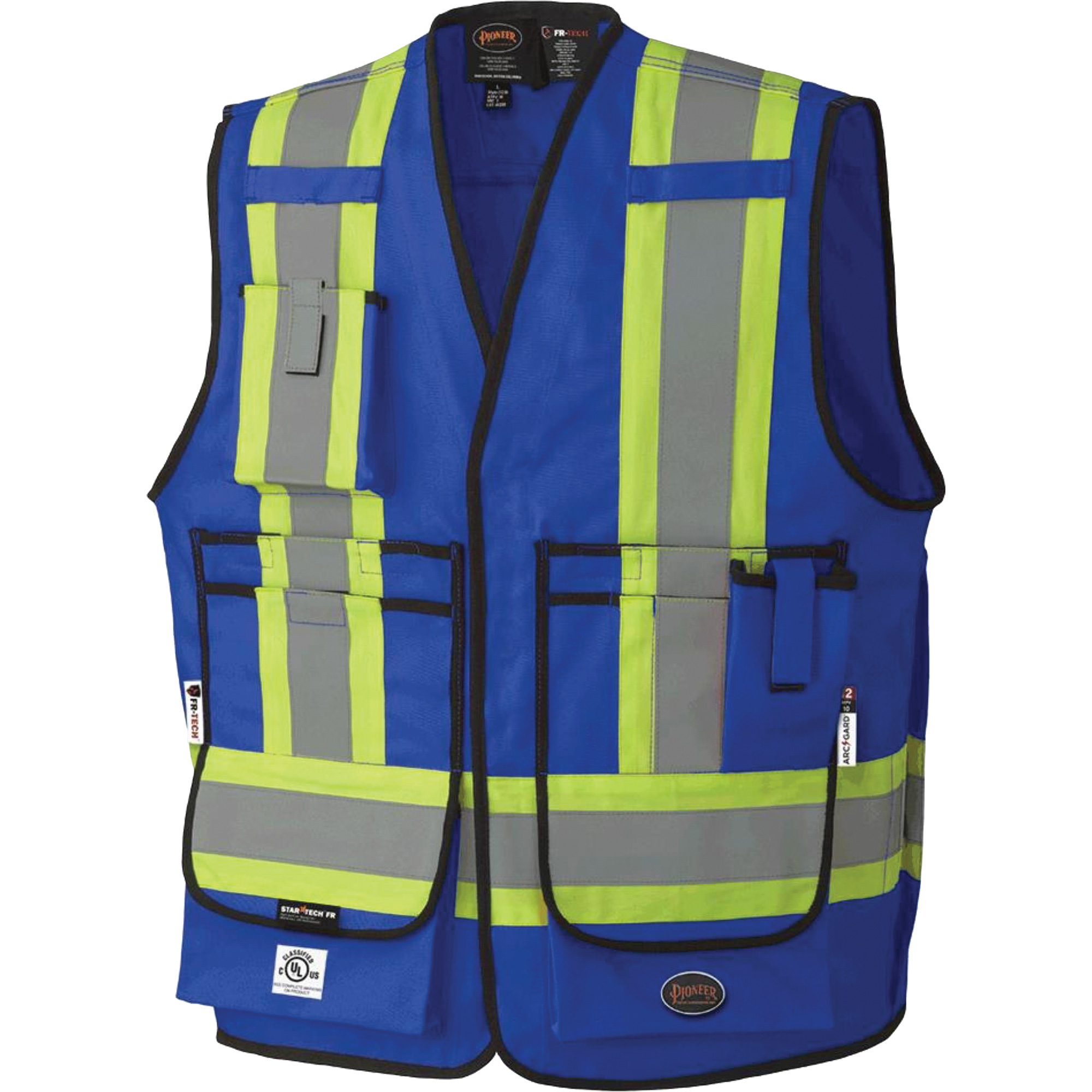 7733 Veste d'arpenteur ignifuge et résistant aux arcs électriques FR-TechMD, Moyen, Bleu royal, 9,7 cal/cm²