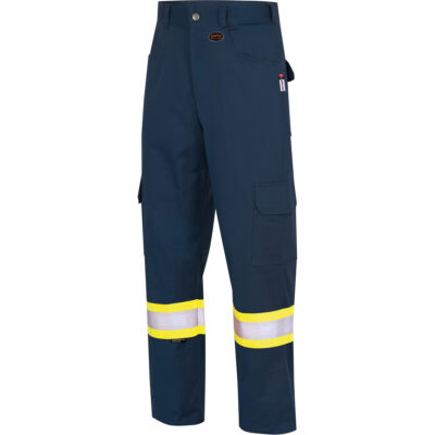 7764 Pantalons de sécurité ignifuges et résistants aux arcs électriques à haute visibilité 88/12 FR-TechMD, 30, x 32, Bleu marin