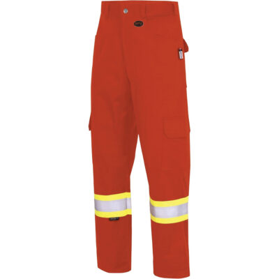 7765 Pantalon cargo de sécurité haute visibilité résistant aux arcs électriques FR-TechMD 88/12, 30, x 32, Orange haute visibilité, 10 cal/cm²