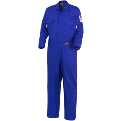 7779T Combinaisons ignifuges résistants aux arcs électriques 88/12 FR-TechMD, Taille 42 (grande taille), Bleu royal, 10 cal/cm²