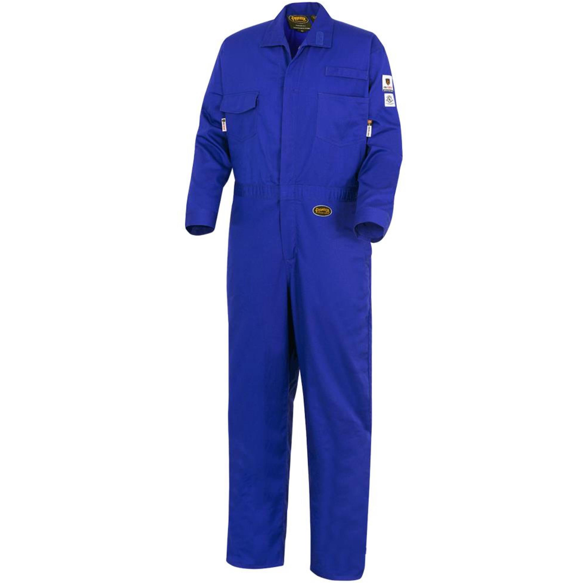 7779T Combinaisons ignifuges résistants aux arcs électriques 88/12 FR-TechMD, Taille 42 (grande taille), Bleu royal, 10 cal/cm²