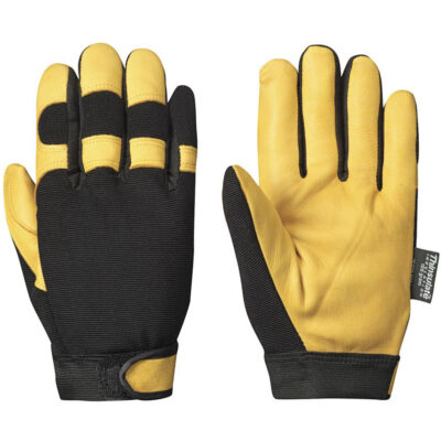 891 Gants ergonomiques isolés de mécanicien, Paume Cuir fleur de chèvre, Taille T-Grand