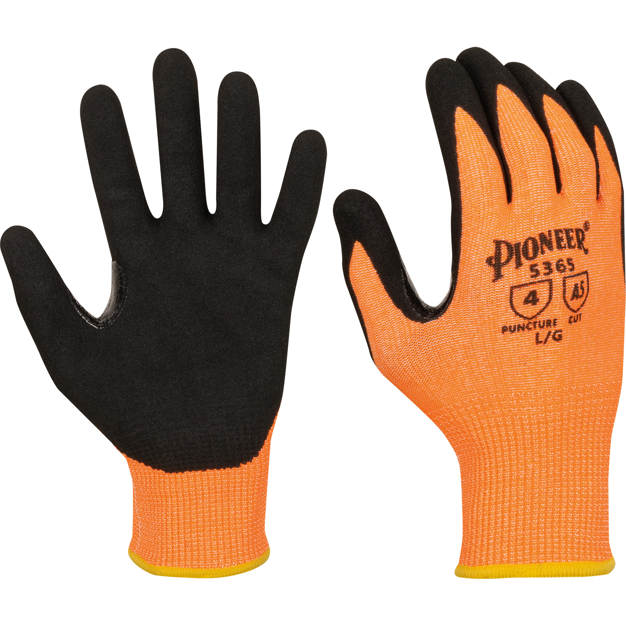 Gants résistants à la coupe compatibles avec les écrans tactiles, Taille Petit, Calibre 13, Revêtement Nitrile, Enveloppe en Polyester/PEHP, ASTM ANSI niveau A5