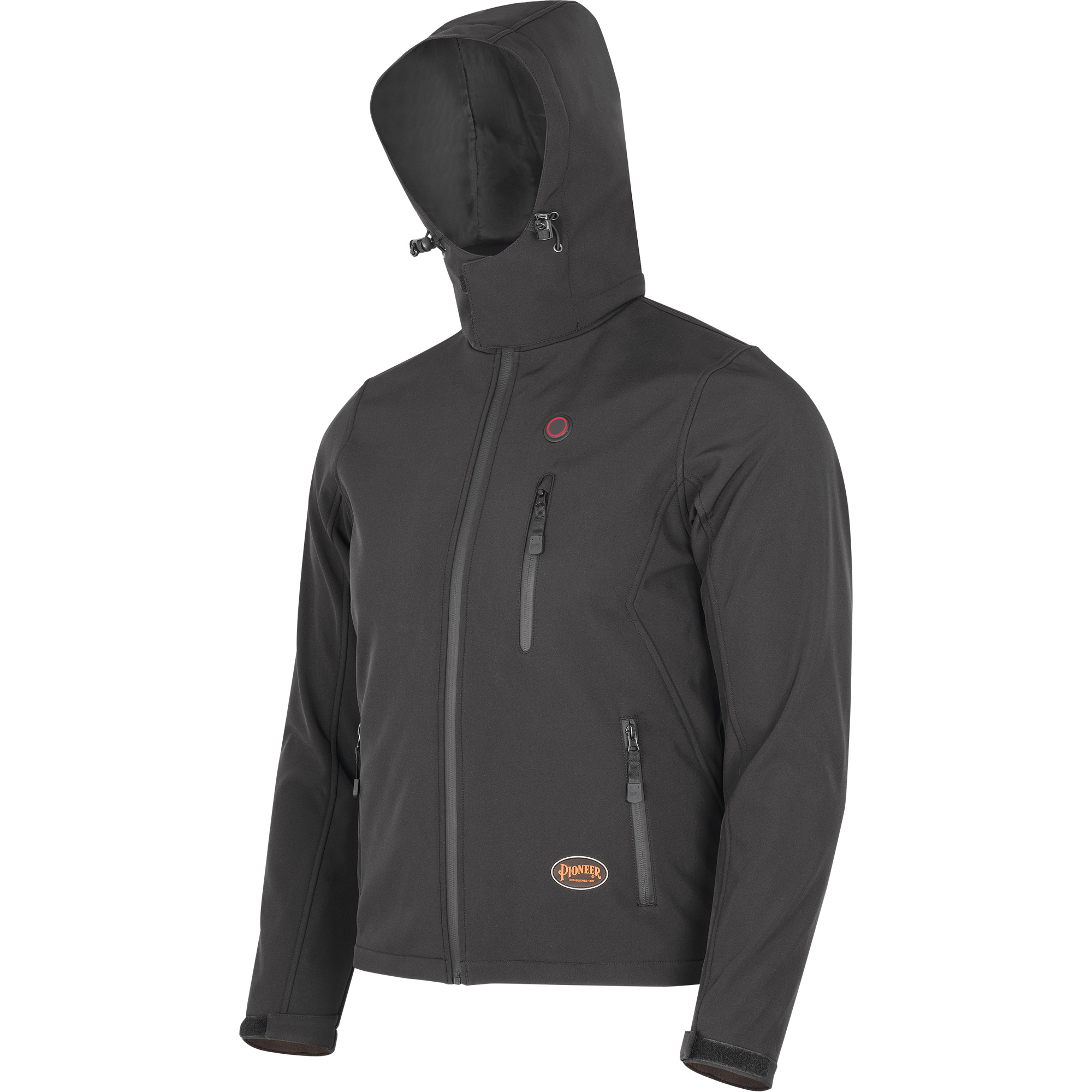 Veste chauffante Softshell, Hommes, Grand, Noir