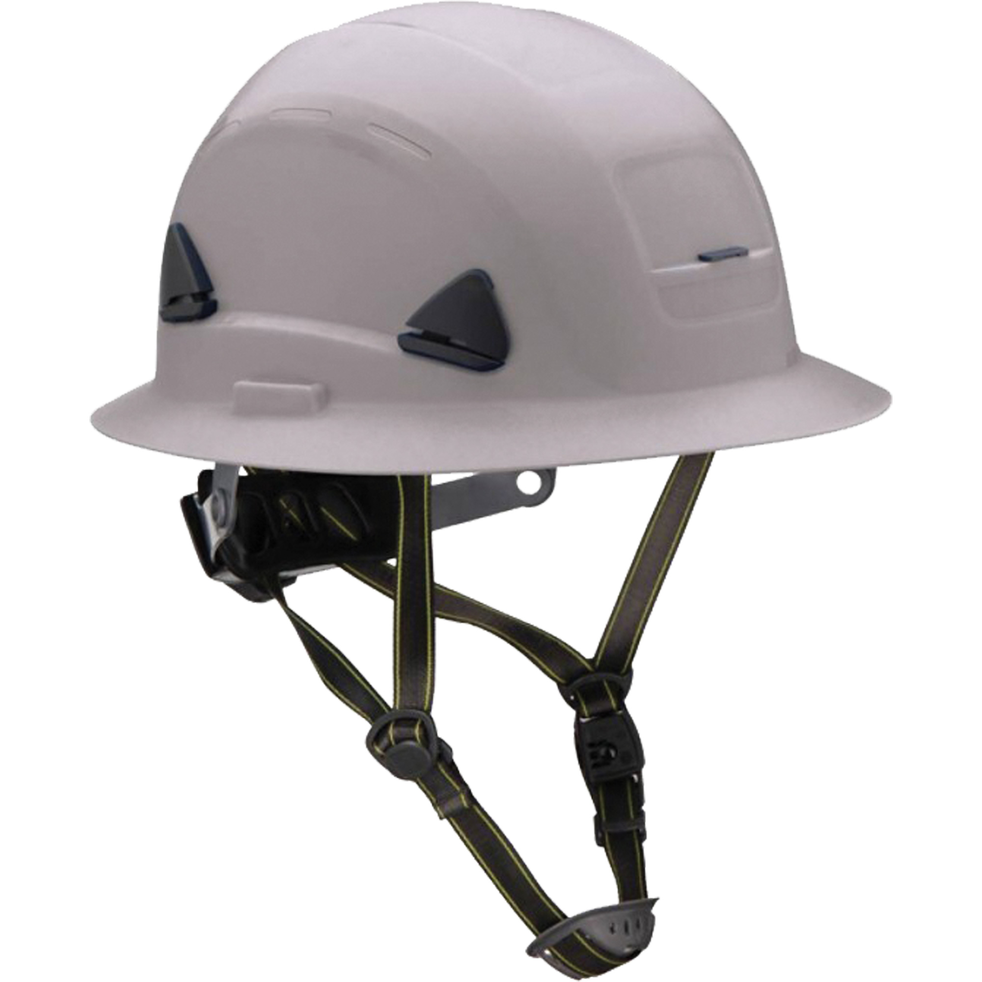 Casque Fibre Metal de style escalade avec bordure complète, Répond aux normes CSA type 2, Suspension Rochet, Non ventilé